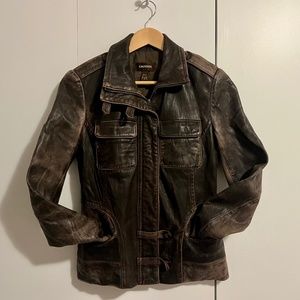 Danier Ladies Brown Leather Jacket